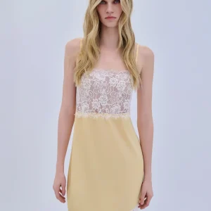 DRESS MINI SATIN LACE